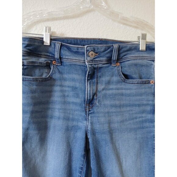 American Eagle Womens Jeans 8 Kick Boot Denim Dark Wash Next Level Stretch - Picture 3 of 16